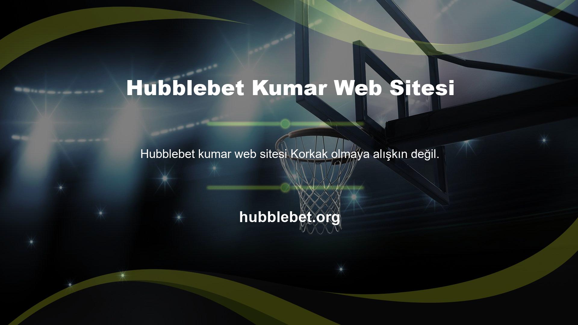 Hubblebet Bahis Sitesi Tasarım Türü Canlı bahis alanında özellikle promosyonlar konusunda fark yaratmak için tasarlanmıştır