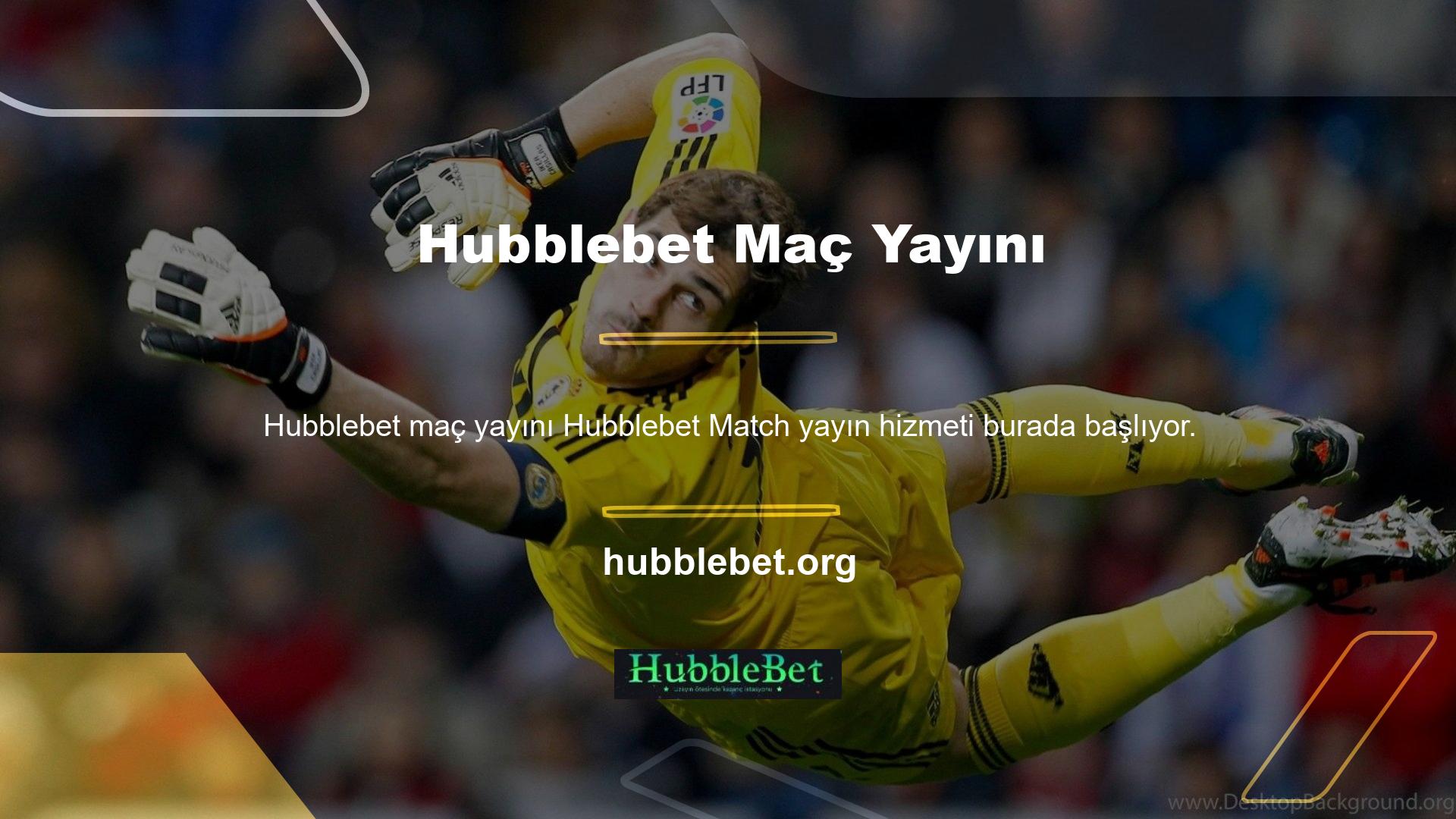 Hubblebet TV sistemi ile maçı tek bir tıklamayla kolayca başlatabilirsiniz